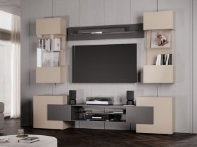 Гостиная Фэнтези (кашемир/графит) в Набережном - naberezhnoe.mebel-nsk.ru | фото
