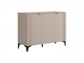 Комод 3 Рич (кашемир/фрапучино матовый/черный) в Набережном - naberezhnoe.mebel-nsk.ru | фото