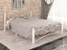 Кровать двуспальная Гарда-3 на металлокаркасе 1,4 м в Набережном - naberezhnoe.mebel-nsk.ru | фото