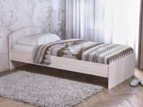 Кровать односпальная 80 с низкой спинкой (ясень шимо светлый) в Набережном - naberezhnoe.mebel-nsk.ru | фото