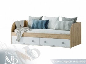 Кровать с ящиками Тренд КР-01 в Набережном - naberezhnoe.mebel-nsk.ru | фото