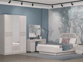 Модульная спальня Лоренцо в Набережном - naberezhnoe.mebel-nsk.ru | фото