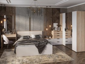Модульная спальня Норд в Набережном - naberezhnoe.mebel-nsk.ru | фото