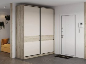 Шкаф-купе Бостон ШК-005 (2.0 м) (дуб крафт серый/кашемир) в Набережном - naberezhnoe.mebel-nsk.ru | фото
