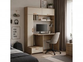 Стол письменный Лайт 03.243  (плэйн/сатин) в Набережном - naberezhnoe.mebel-nsk.ru | фото